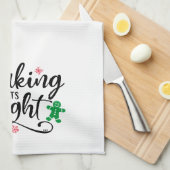 Backbrillanz | Weihnachtsfest Spaß Geschirrtuch (Viertel Falte)