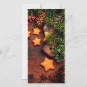 Backbrille Brillante digitale Weihnachtseinladung Save The Date (Rückseite)