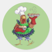 Backbrot Runder Aufkleber (Vorderseite)