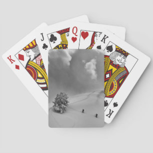 Backcountry Ski Climbers in fresh powder Spielkarten
