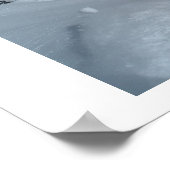 Backcountry Snowboarden Poster (Ecke)