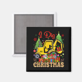 Backcups Niedlich Ss Loader Bagger Weihnachts Paj Magnet (Vorderseite/Rückseite)