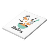 Backdesign für Bäcker Notizblock (Rotiert)