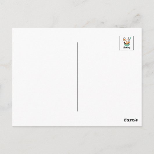 Backdesign für Bäcker Postkarte (Rückseite)