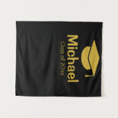 Backdrop-Klasse für personalisierte Abschluss 2023 Wandteppich (Vorderseite (Horizontal))