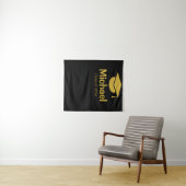 Backdrop-Klasse für personalisierte Abschluss 2023 Wandteppich (Beispiel (Horizontal))