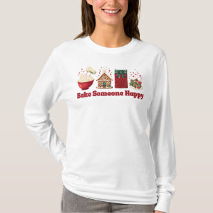 Backe Jemanden ein frohes Weihnachten T-Shirt
