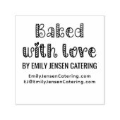 Backed with Liebe #2 Business Name Website URL Permastempel (Design)