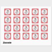 Backed with Liebe Small Business Sticker (Blatt)