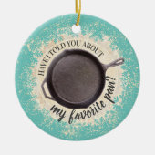 Backeisengebäck Kochgeschirr Weihnachten Keramik Ornament (Vorne)