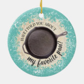 Backeisengebäck Kochgeschirr Weihnachten Keramik Ornament (Hinten)