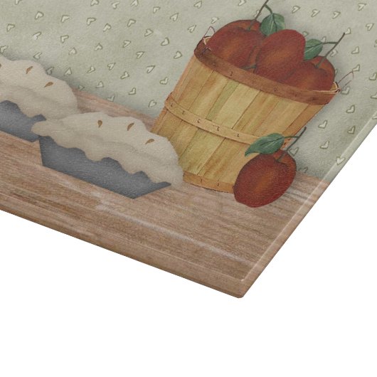 Backen Apfelkuchen Schneidebrett (Ecke)