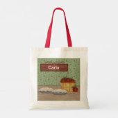 Backen Apple Pie Individuelle Name Bag Tragetasche (Rückseite)