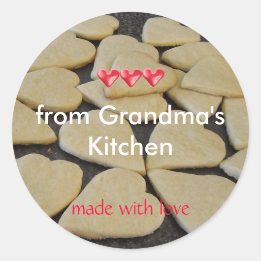 Backen aus der Großküche Runder Aufkleber (Vorderseite)