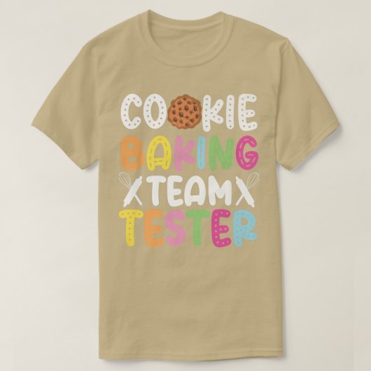 Backen Backen Cookie Team Tester Cookie Baking Tea T-Shirt (Design vorne)