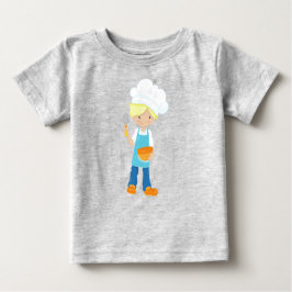 Backen, Bäcker, Konditorei, Koch, Niedlicher Junge Baby T-shirt