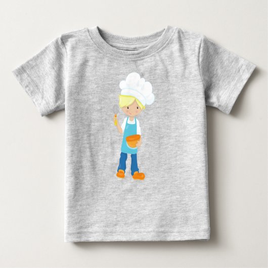 Backen, Bäcker, Konditorei, Koch, Niedlicher Junge Baby T-shirt (Vorderseite)