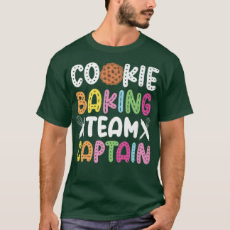Backen Backkochteam Kapitän Cookie Backteam T-Shirt