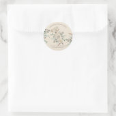 Backen Boho Chic Food Maker monogrammiert Runder Aufkleber (Tasche)