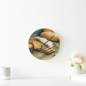 Backen-Brot Runde Wanduhr (Zuhause)