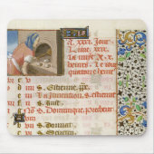 Backen-Brot, von einem Buch von Stunden Mousepad (Vorne)