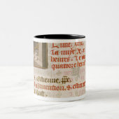 Backen-Brot, von einem Buch von Stunden Zweifarbige Tasse (Mittel)