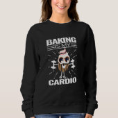 Backen Cupcake Cardio Bäckerei Niedlich Muffin Koc Sweatshirt (Vorderseite)