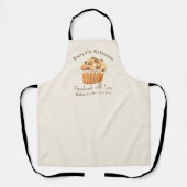 Backen Cupcake Schokolade Chip Muffin Wasserfarbe Schürze (Vorderseite)