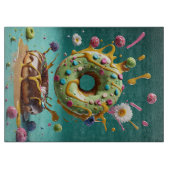 Backen Donuts Küchenschneider Schneidebrett (Vorderseite)