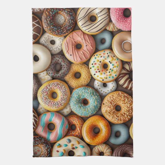 Backen Donuts Küchentuch (Vertikal)