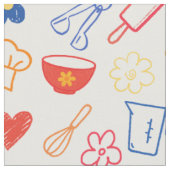 Backen Doodles für Kinder und Oma Stoff (Nahaufnahme)