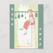 Backen eines Kuchens Postkarte (Vorderseite)