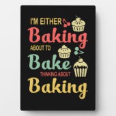 Backen | Entweder bringe ich Geschenke zu backen Fotoplatte (Vorderseite)
