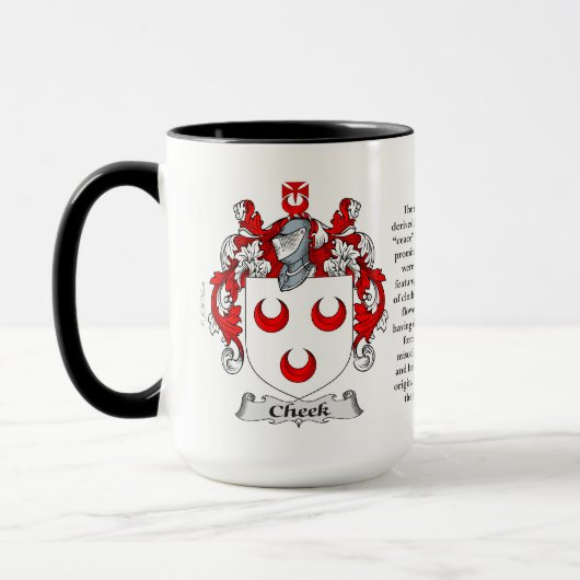 Backen-Familien-Wappen Tasse (Links)