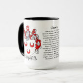 Backen-Familien-Wappen Tasse (Vorderseite Links)