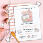 Backen Geburtstagsparty Mixer Einladung