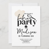 Backen Geburtstagsparty Whisky Hat Cupcake Einladung (Vorderseite)