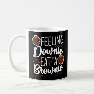 Backen Gefühl Downie essen eine Brownie Brownie Pu Kaffeetasse