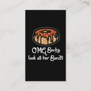 Backen-Geschenk für Blick des Bäcker-OMG Becky b Visitenkarte