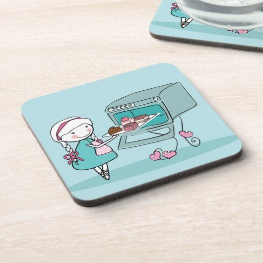 Backen Getränkeuntersetzer (Linke Seite)