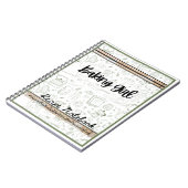 Backen Girl-Thema Rezept Notizbuch Backen Notizblock (Linke Seite)