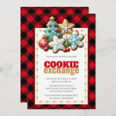 Backen Holiday Cookie Exchange Einladung (Vorne/Hinten)