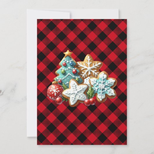 Backen Holiday Cookie Exchange Einladung (Rückseite)