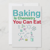 Backen ist Chemie, die man essen kann Einladung (Vorderseite)