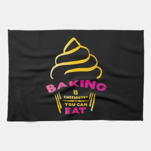 Backen ist Chemie, die man essen kann Schürze Geschirrtuch