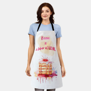 Backen ist eine Arbeit der Liebe Schürze