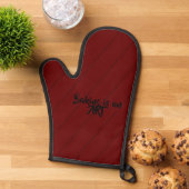 "Backen ist eine Kunst" Oven Mitt Ofenhandschuh (Oben unten)