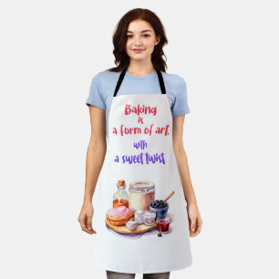 Backen ist eine Kunstform Schürze