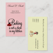 Backen ist keine Herausforderung in My Kitchen Bus Visitenkarte (Vorne/Hinten)
