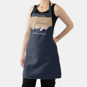 Backen ist Liebe essbar NAVY TAN Script Klasse gem Schürze (InSitu)